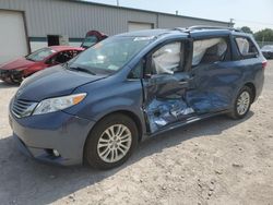 Salvage cars for sale at Leroy, NY auction: 2017 Toyota Sienna XLE