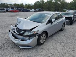 Salvage cars for sale from Copart Houston, TX: 2015 Honda Civic LX