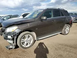 Salvage cars for sale at Brighton, CO auction: 2012 Mercedes-Benz ML 350 4matic