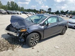 Salvage cars for sale at Bridgeton, MO auction: 2015 Honda Civic EXL