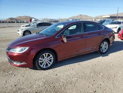 Salvage cars for sale at North Las Vegas, NV auction: 2015 Chrysler 200 Limited