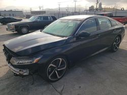 Salvage cars for sale from Copart Sun Valley, CA: 2019 Honda Accord Sport