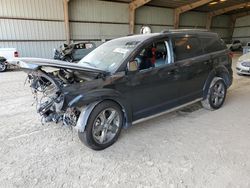 Salvage cars for sale at Houston, TX auction: 2017 Dodge Journey Crossroad