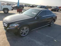 Salvage cars for sale at Grand Prairie, TX auction: 2016 Mercedes-Benz C300