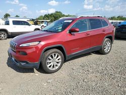 Salvage cars for sale at Hillsborough, NJ auction: 2016 Jeep Cherokee Limited