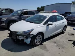 Chevrolet salvage cars for sale: 2017 Chevrolet Cruze LT