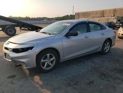 Salvage cars for sale at Fredericksburg, VA auction: 2018 Chevrolet Malibu LS