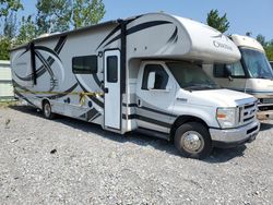 Salvage trucks for sale at Leroy, NY auction: 2014 Chateau 2014 Ford Econoline E450 Super Duty Cutaway Van