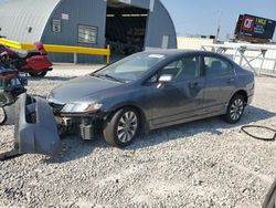 Salvage cars for sale at Wichita, KS auction: 2009 Honda Civic EXL