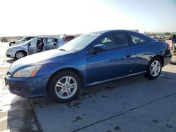 Salvage cars for sale at Grand Prairie, TX auction: 2006 Honda Accord LX