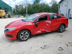 Salvage cars for sale at Candia, NH auction: 2016 Honda Civic LX