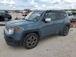 Salvage cars for sale at Houston, TX auction: 2017 Jeep Renegade Limited