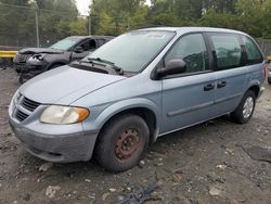 Vehiculos salvage en venta de Copart Waldorf, MD: 2005 Dodge Caravan SE