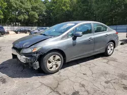 Vehiculos salvage en venta de Copart Austell, GA: 2013 Honda Civic LX