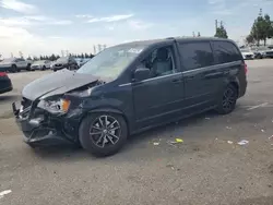 Salvage cars for sale at Rancho Cucamonga, CA auction: 2017 Dodge Grand Caravan SXT