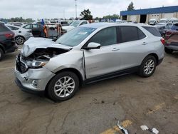 Salvage cars for sale at Woodhaven, MI auction: 2018 Chevrolet Equinox LT