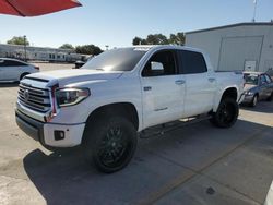 Toyota salvage cars for sale: 2018 Toyota Tundra Crewmax Limited