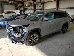 Toyota Highlander salvage cars for sale: 2018 Toyota Highlander SE