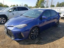 Salvage cars for sale at Bowmanville, ON auction: 2017 Toyota Corolla L