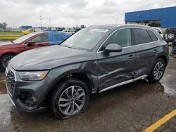 Salvage cars for sale from Copart Woodhaven, MI: 2023 Audi Q5 Premium 45