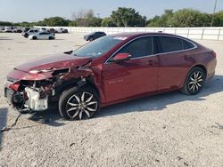 Salvage cars for sale at San Antonio, TX auction: 2018 Chevrolet Malibu LT