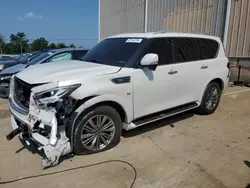 Carros salvage para piezas a la venta en subasta: 2018 Infiniti QX80 Base