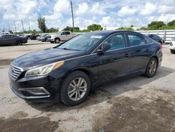 Flood-damaged cars for sale at auction: 2015 Hyundai Sonata SE