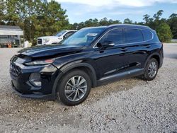 Salvage cars for sale at Houston, TX auction: 2019 Hyundai Santa FE Limited