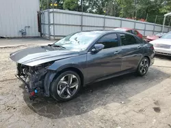 Salvage cars for sale at Austell, GA auction: 2021 Hyundai Elantra SEL