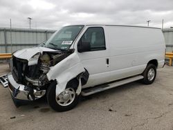 Salvage trucks for sale at Dyer, IN auction: 2013 Ford Econoline E250 Van