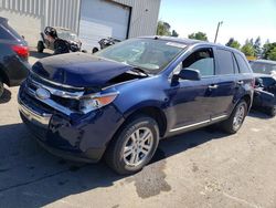 Salvage cars for sale at Woodburn, OR auction: 2012 Ford Edge SE