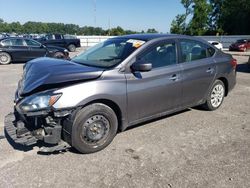 Salvage cars for sale at Dunn, NC auction: 2016 Nissan Sentra S