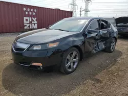 Salvage cars for sale at Elgin, IL auction: 2014 Acura TL Tech