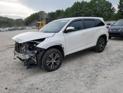 Toyota Highlander salvage cars for sale: 2019 Toyota Highlander LE