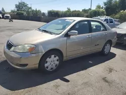 Salvage cars for sale at San Martin, CA auction: 2006 Toyota Corolla CE