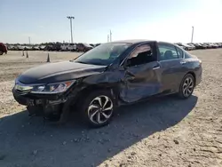 Salvage cars for sale at Temple, TX auction: 2017 Honda Accord EX