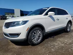 Salvage cars for sale at Woodhaven, MI auction: 2017 Lincoln MKX Select