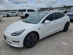 Salvage cars for sale at Houston, TX auction: 2020 Tesla Model 3