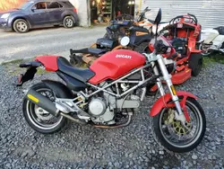 Salvage cars for sale from Copart Albany, NY: 2002 Ducati Monster 750