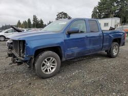 Salvage trucks for sale at Graham, WA auction: 2017 Chevrolet Silverado K1500 LT