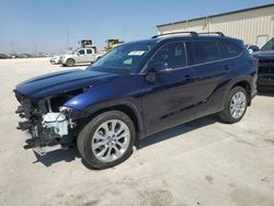 Salvage cars for sale at Haslet, TX auction: 2024 Toyota Highlander LE