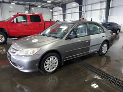 Honda salvage cars for sale: 2005 Honda Civic LX