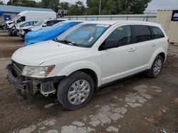 Salvage cars for sale at Wichita, KS auction: 2015 Dodge Journey SE