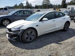 Salvage cars for sale from Copart Graham, WA: 2021 Tesla Model 3