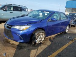 Salvage cars for sale at Woodhaven, MI auction: 2016 Toyota Camry LE