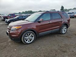 Salvage cars for sale at Davison, MI auction: 2015 Ford Explorer Limited