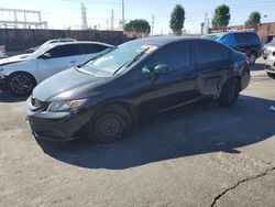 Salvage cars for sale at Wilmington, CA auction: 2013 Honda Civic LX