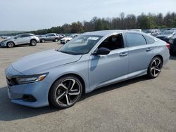 Salvage cars for sale at Brookhaven, NY auction: 2021 Honda Accord Sport