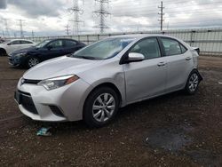 Salvage cars for sale at Elgin, IL auction: 2015 Toyota Corolla L