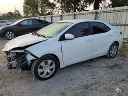 Salvage cars for sale at Riverview, FL auction: 2016 Toyota Corolla L